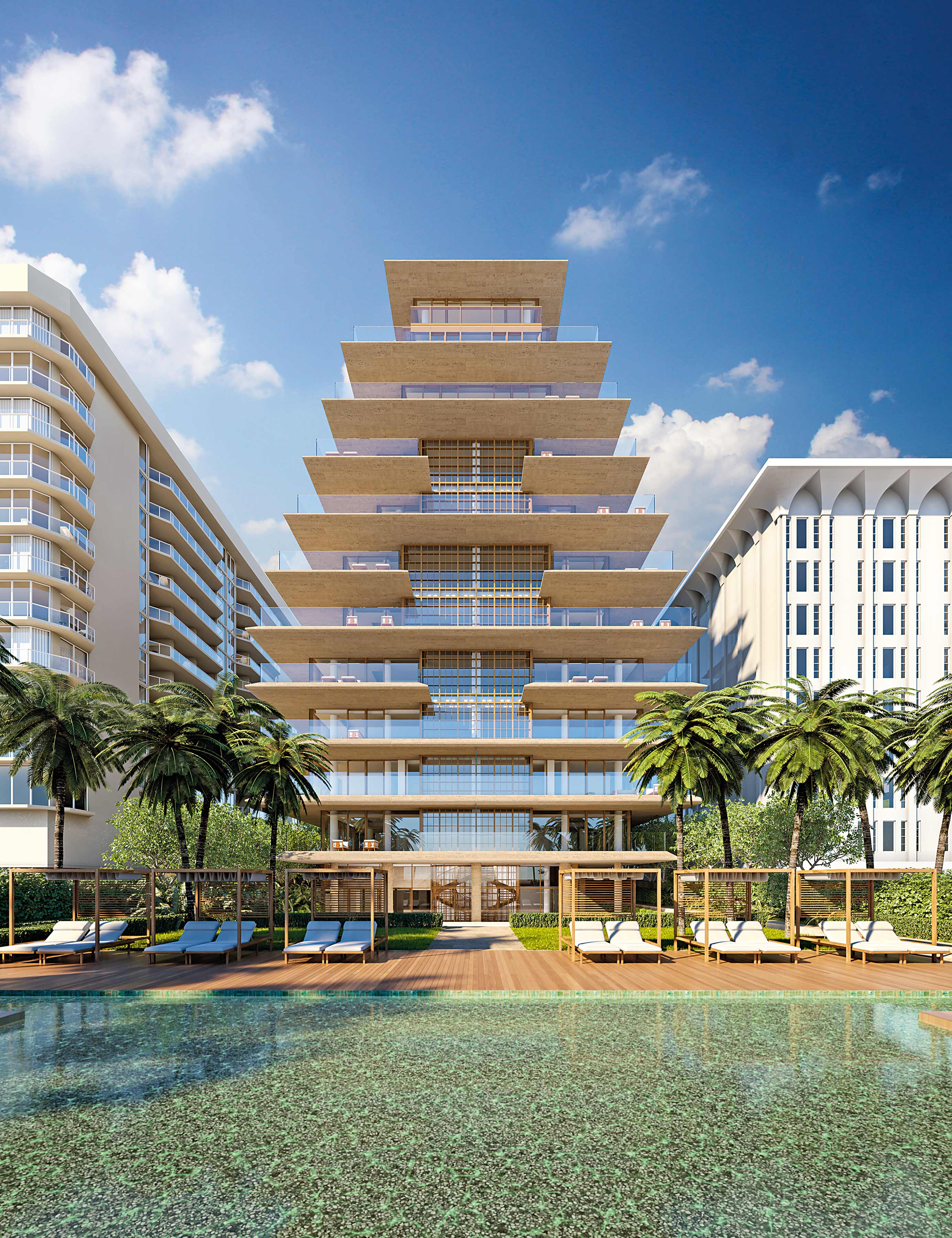 Arte beachfront condominium in Miami Beach, Florida